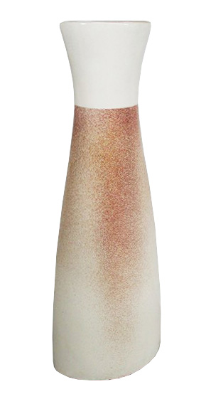vaso terracotta stilizzato bianco cm 137