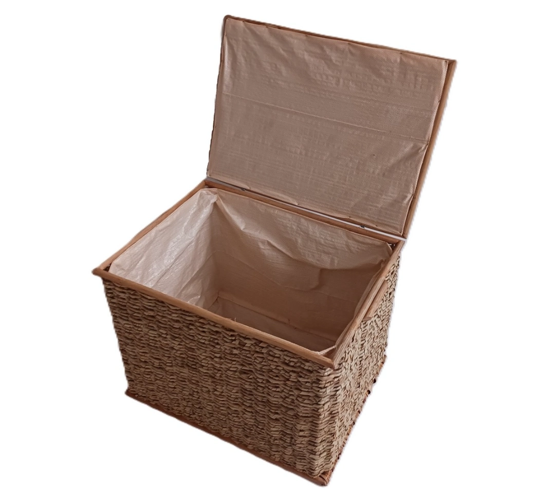 Cesto/Baule Porta Biancheria in Banano Cm 58x41x45 H - 3