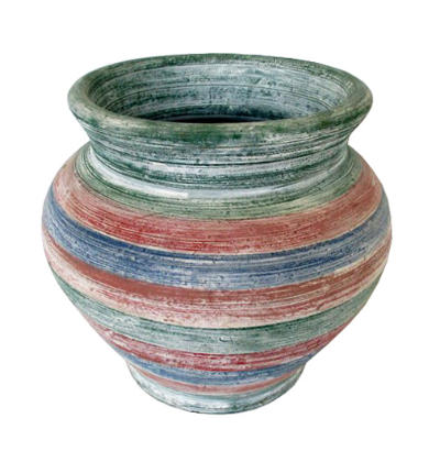 vaso terracotta milticolor