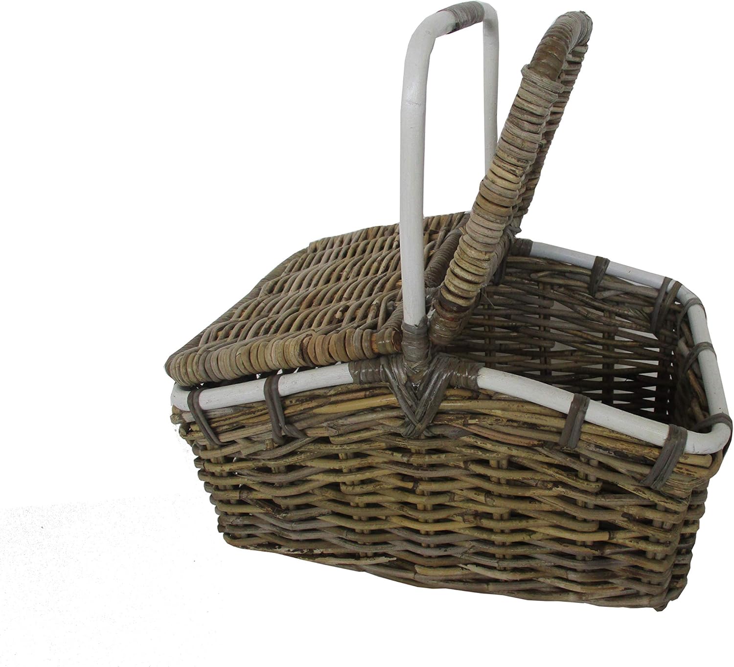 cesto pic nic in rattan naturale rettangolare