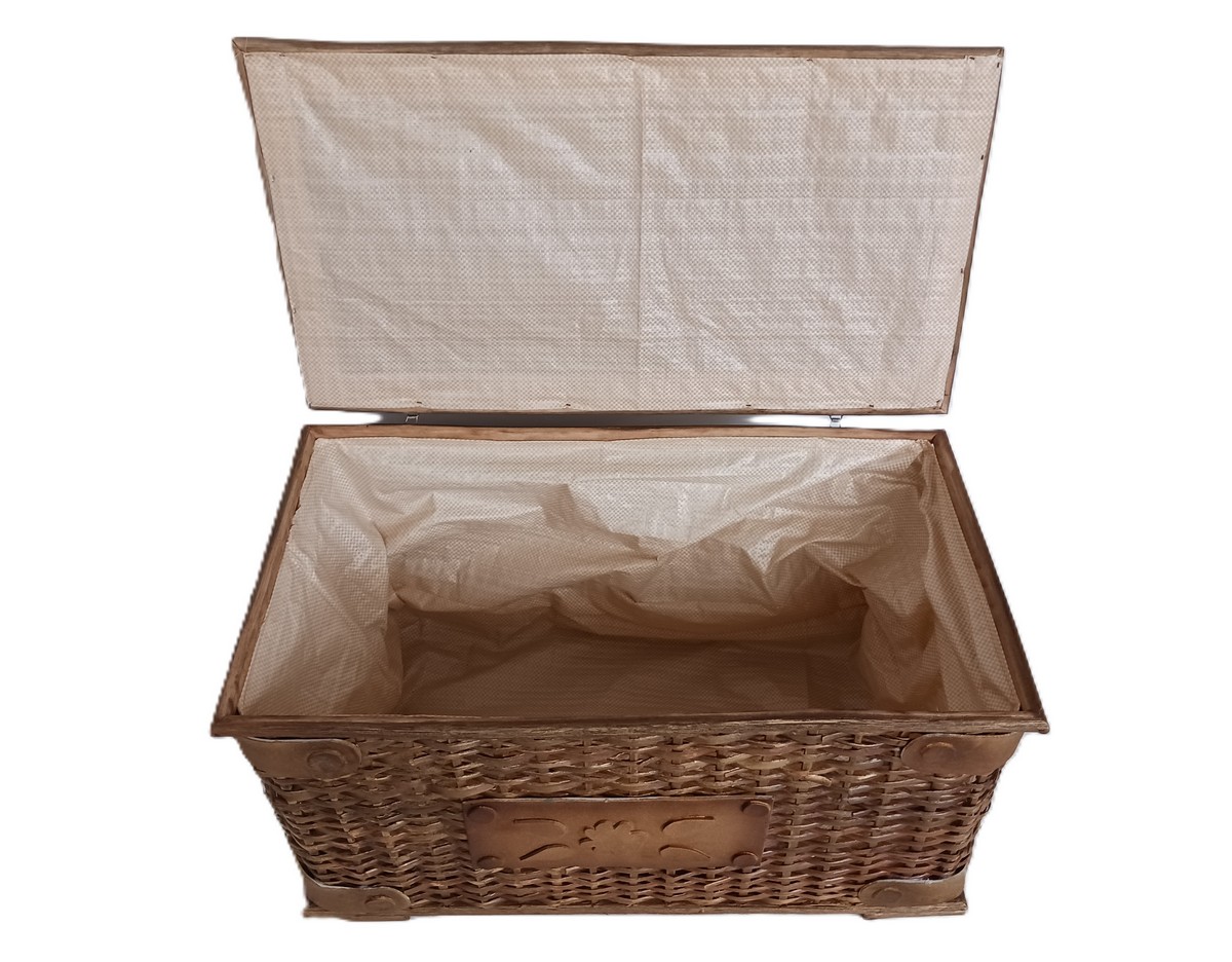 Baule in Rattan Antik Cm 61x33x35 H