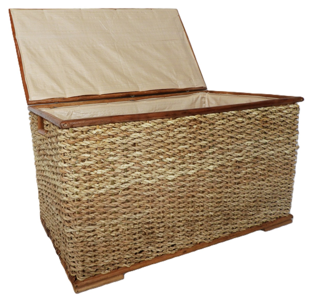 Baule Porta Biancheria in Banano Cm 75x44x45 H