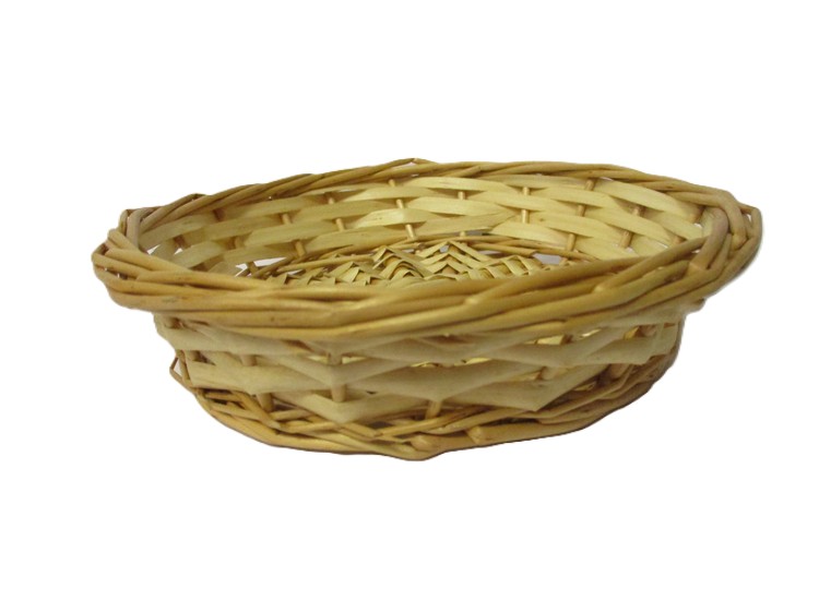 cestino vimini rotondo cm 17x4 H