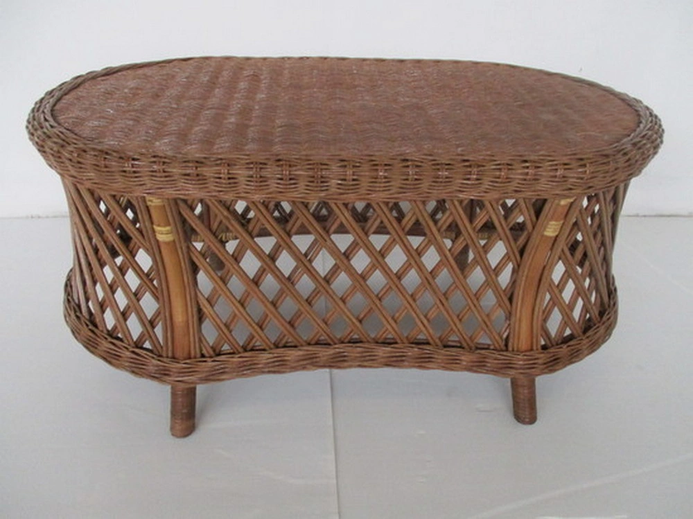 Salotto rattan naturale vimini Crystal Noce 5 posti - 5
