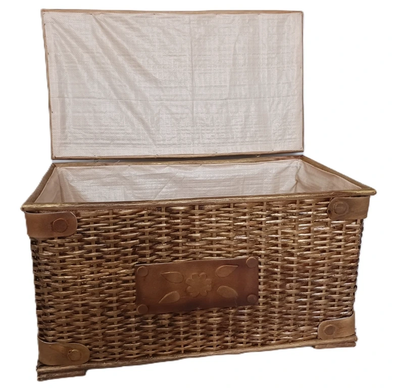 Baule in Rattan Antik Cm 69x39x40 H - 4