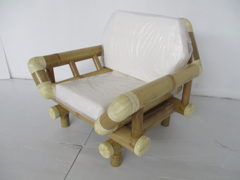 Salotto Mindanao - Set Luxury in Bamboo Canna Grossa (5 Posti) - 5