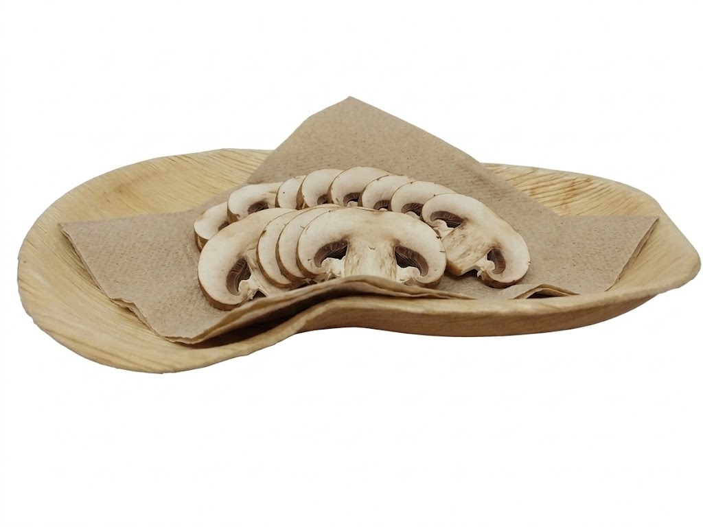 cestino in bambu a forma di fungo B/889