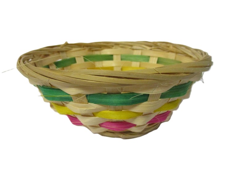 cestino in bambu rotondo cm 15x5 H