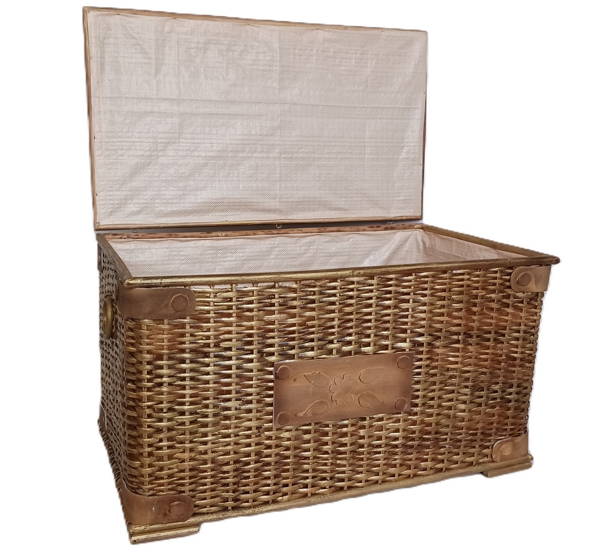 Baule in Rattan Antik Cm 76x44x45 H