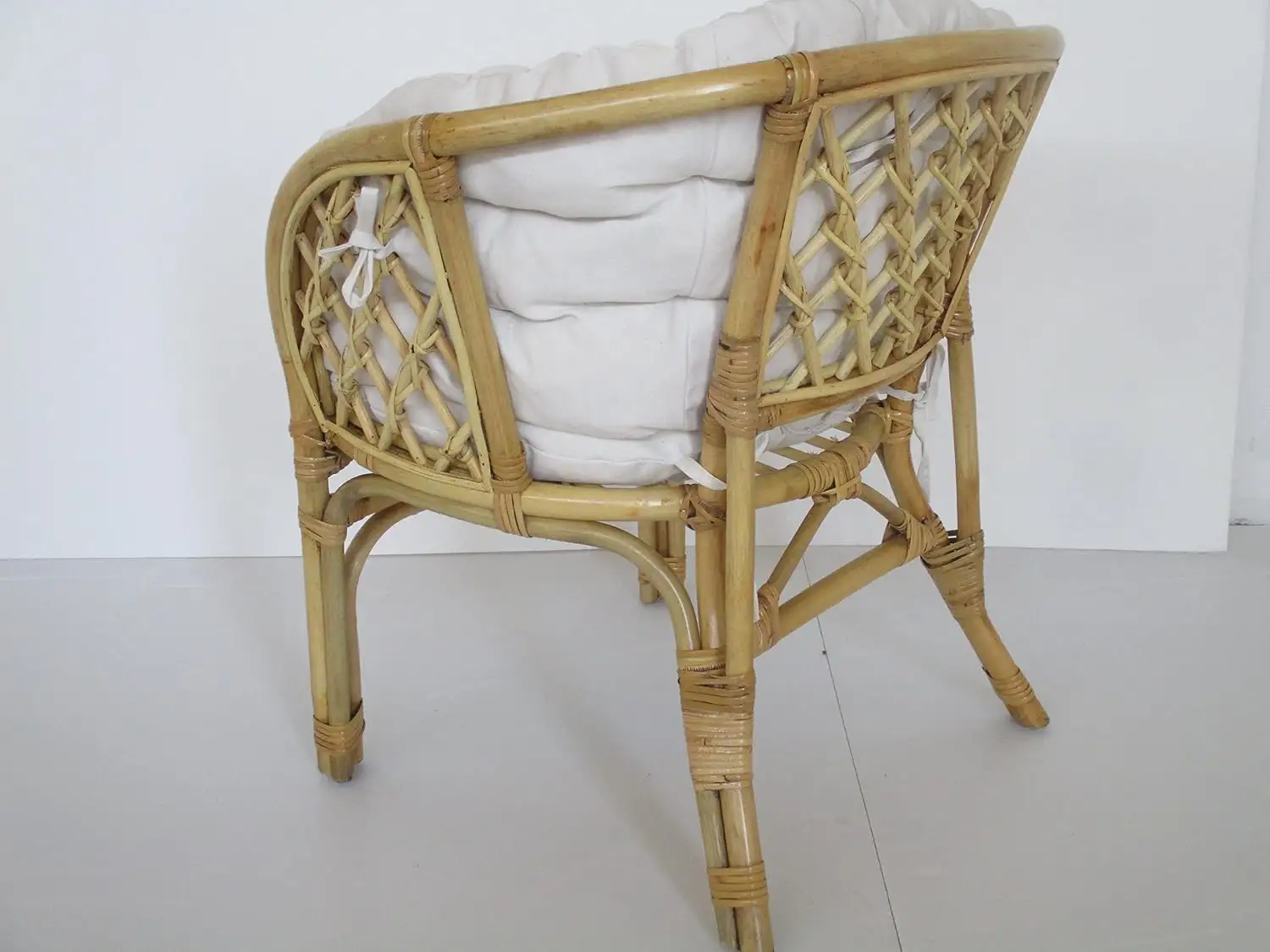 Poltrona in rattan naturale vimini  Bahama accatastabile - 4