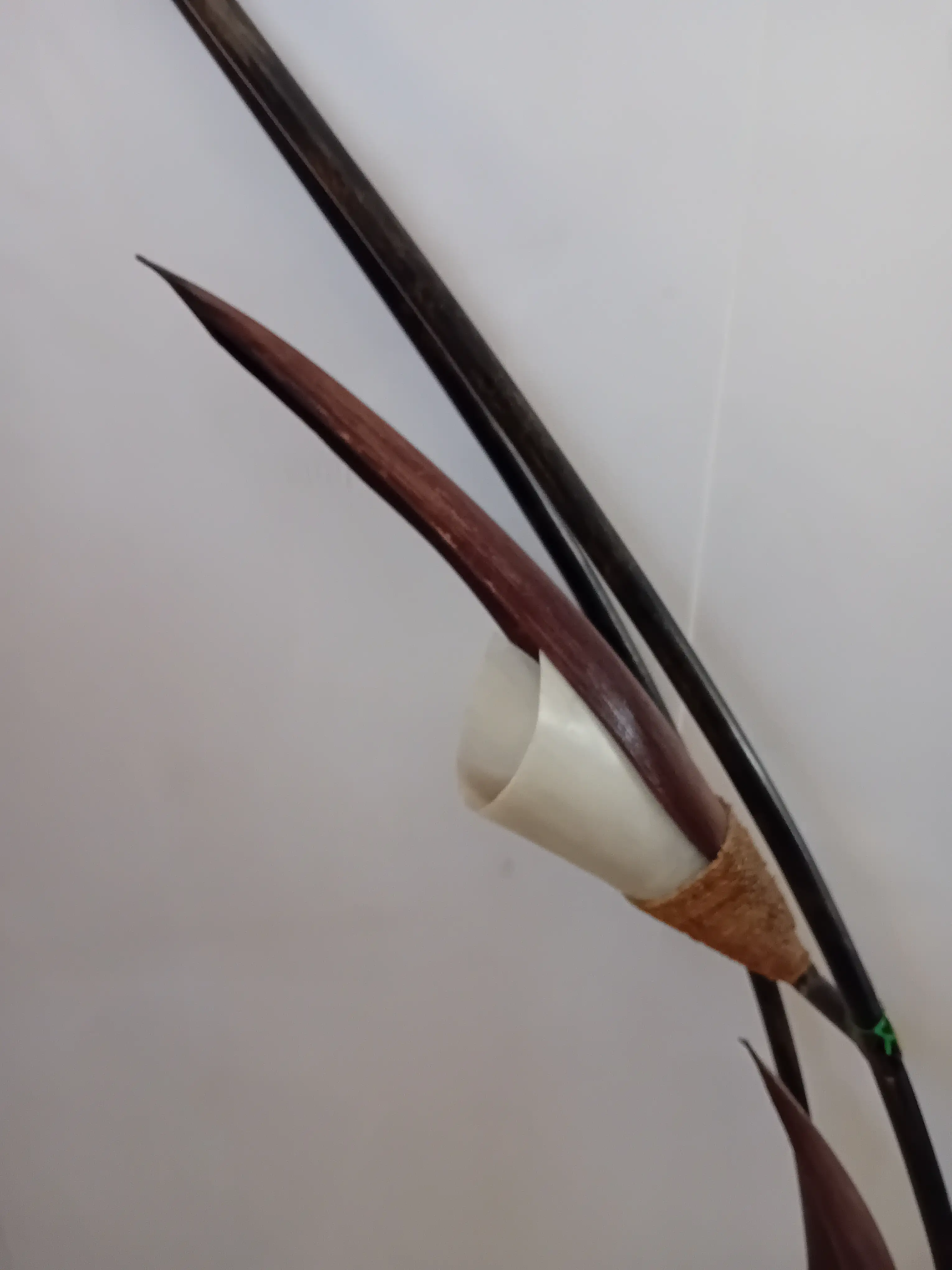 ampada da Terra ad Arco Etnica in Rattan e Metallo - Altezza 200 cm, 3 Luci - 5