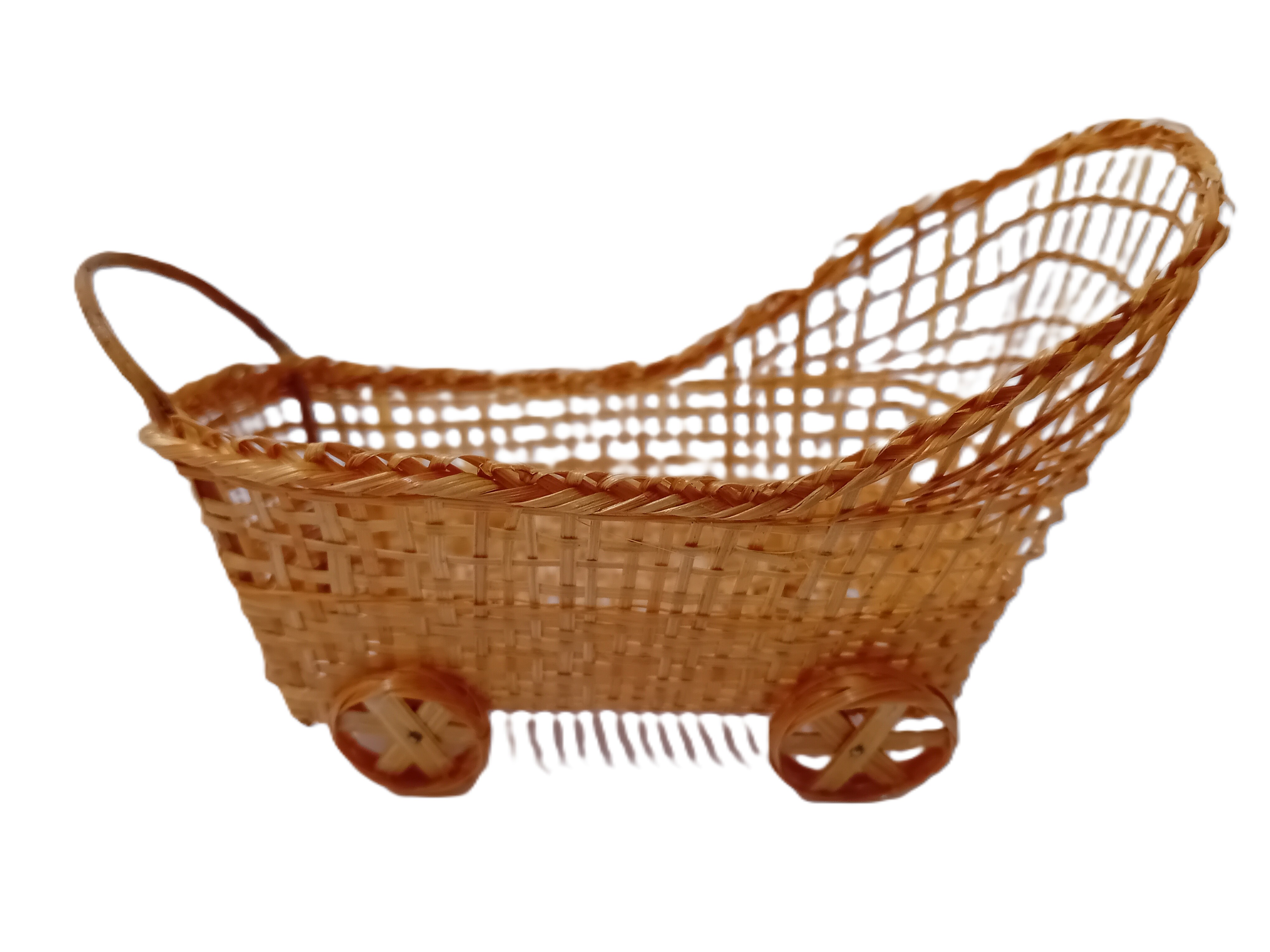 cestino bomboniera a forma di culla