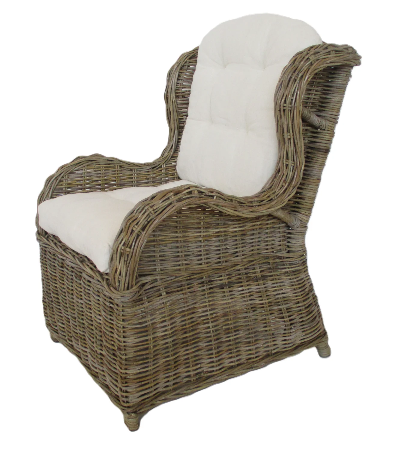 Salotto rattan naturale vimini  Bally in Kubo Grey - 4
