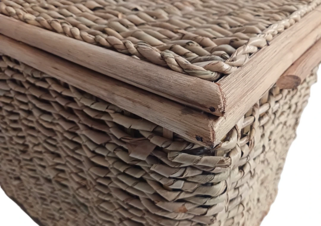 Cesto/Baule Porta Biancheria in Banano Cm 58x41x45 H