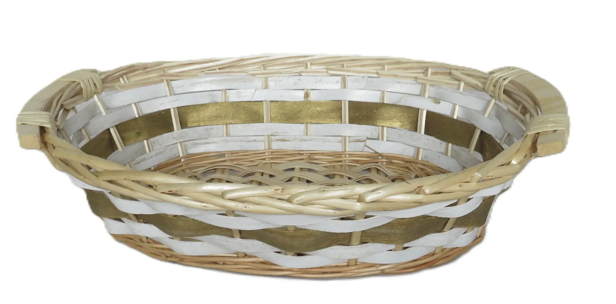 cesto vimini ovale cm 42x28x14 H art 2605C