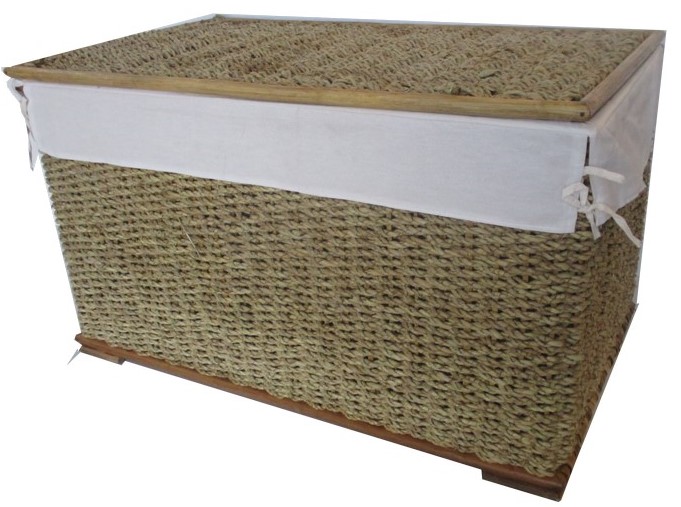 Baule Porta Biancheria XL in Banano Cm 85x50x50 H