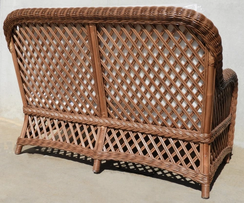 Salotto rattan naturale vimini Crystal Noce 4 posti - 4