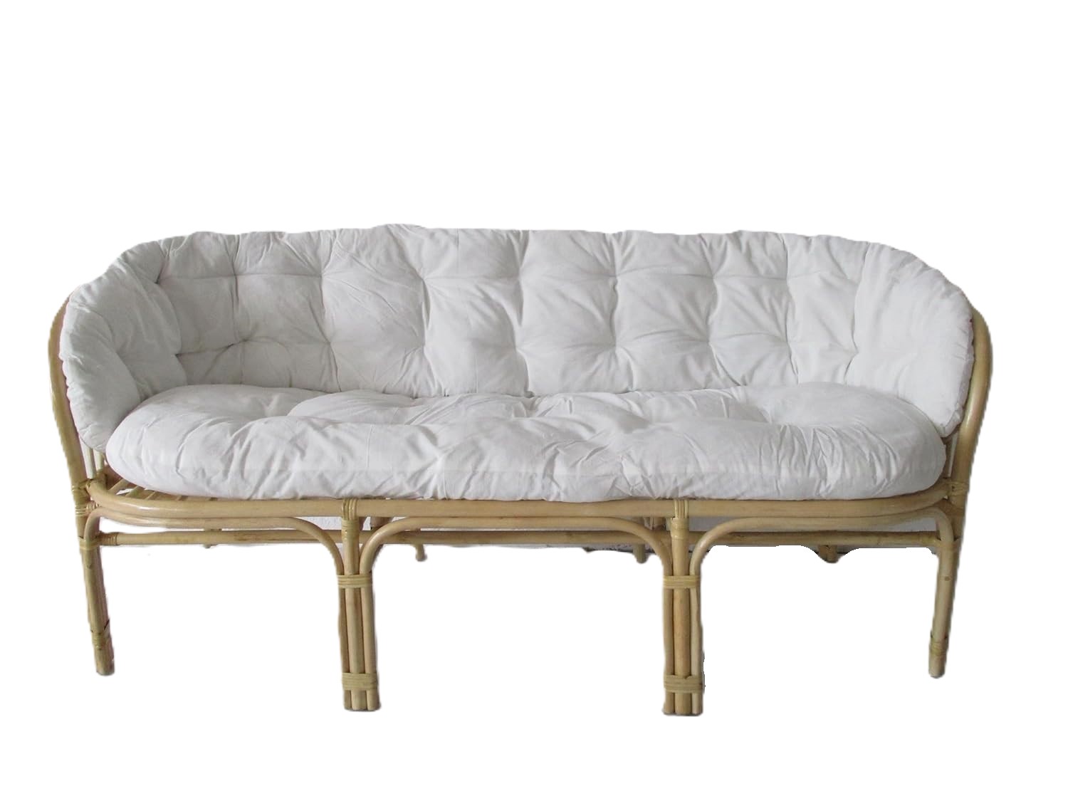 Salotto rattan naturale vimini  Bahama Naturale 5 posti - 3