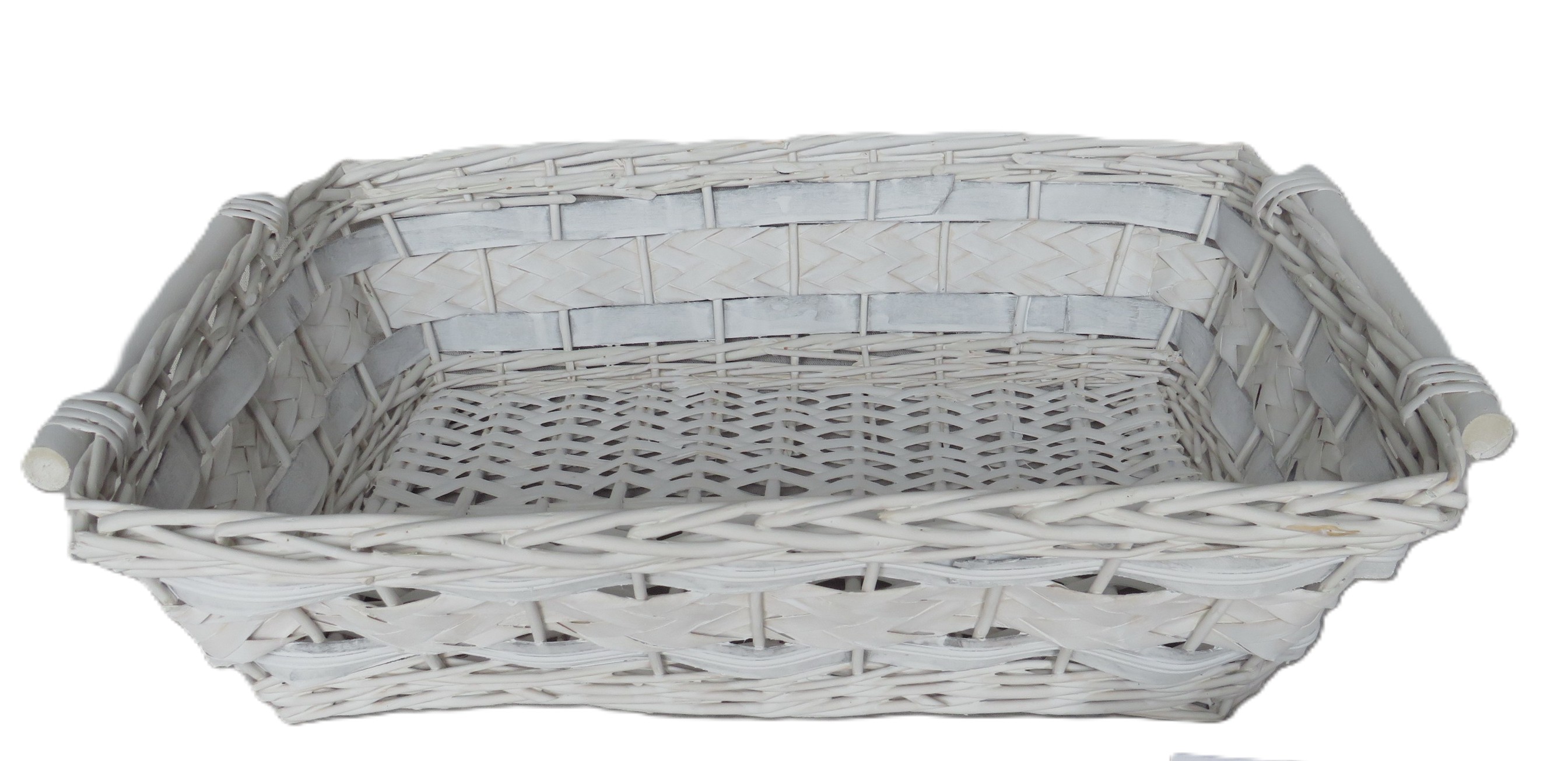 cesto vimini rettangolare cm 55x40x13 H art 2602