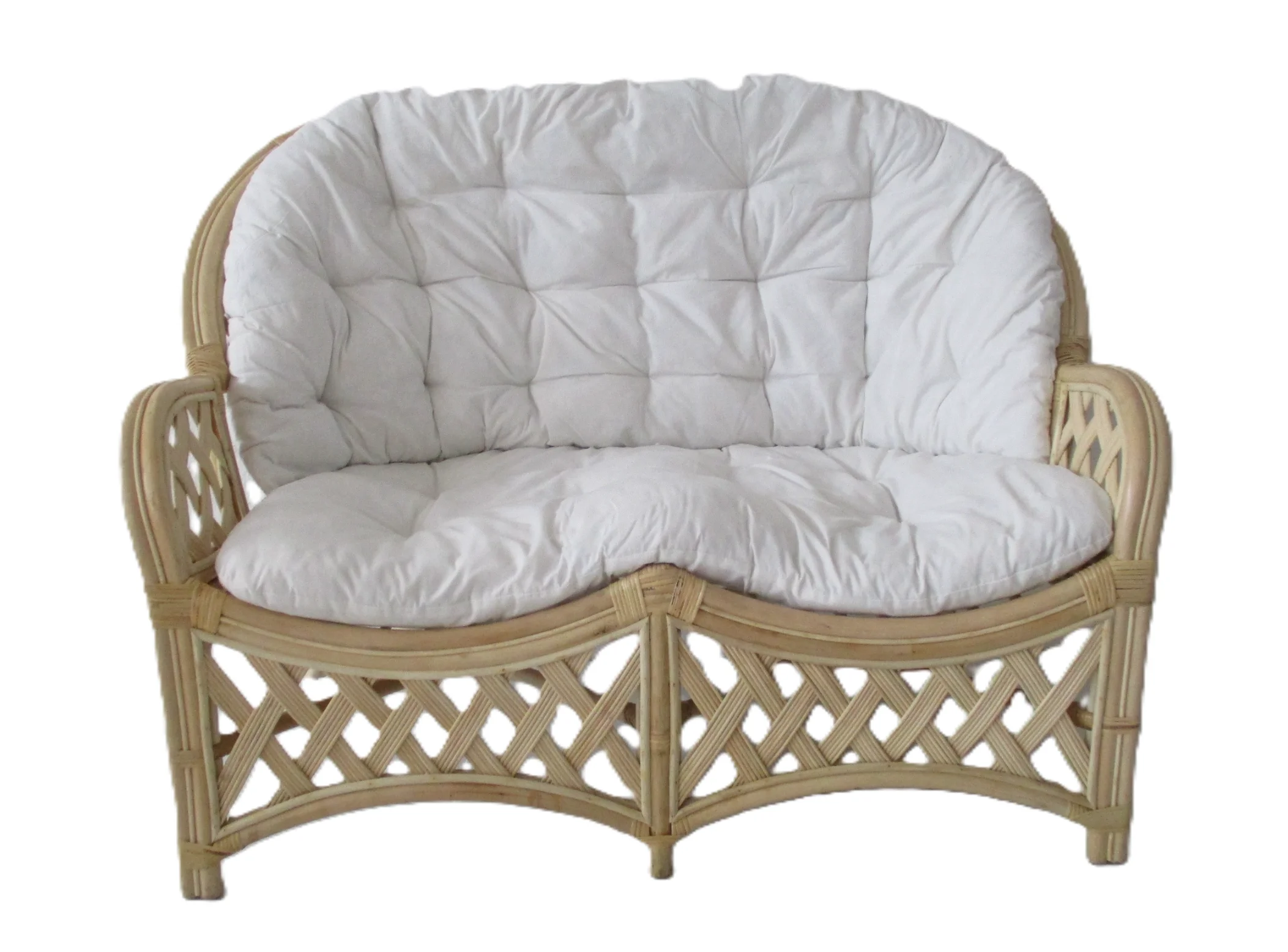 Salotto rattan naturale  vimini  Brazil 4 posti - 5