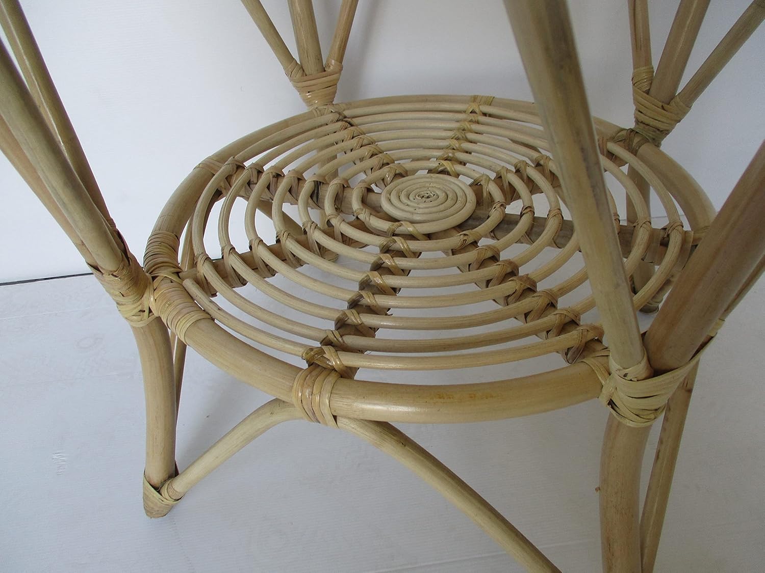 tavolo da pranzo  rattan midollino naturale rotondo cm 75x75 H art TAV/75G