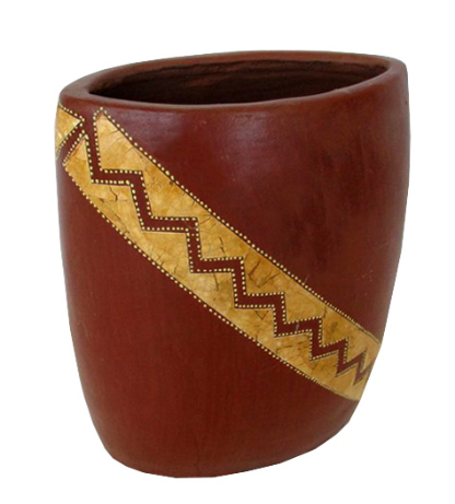 vaso terracotta ovalizzato cm 32