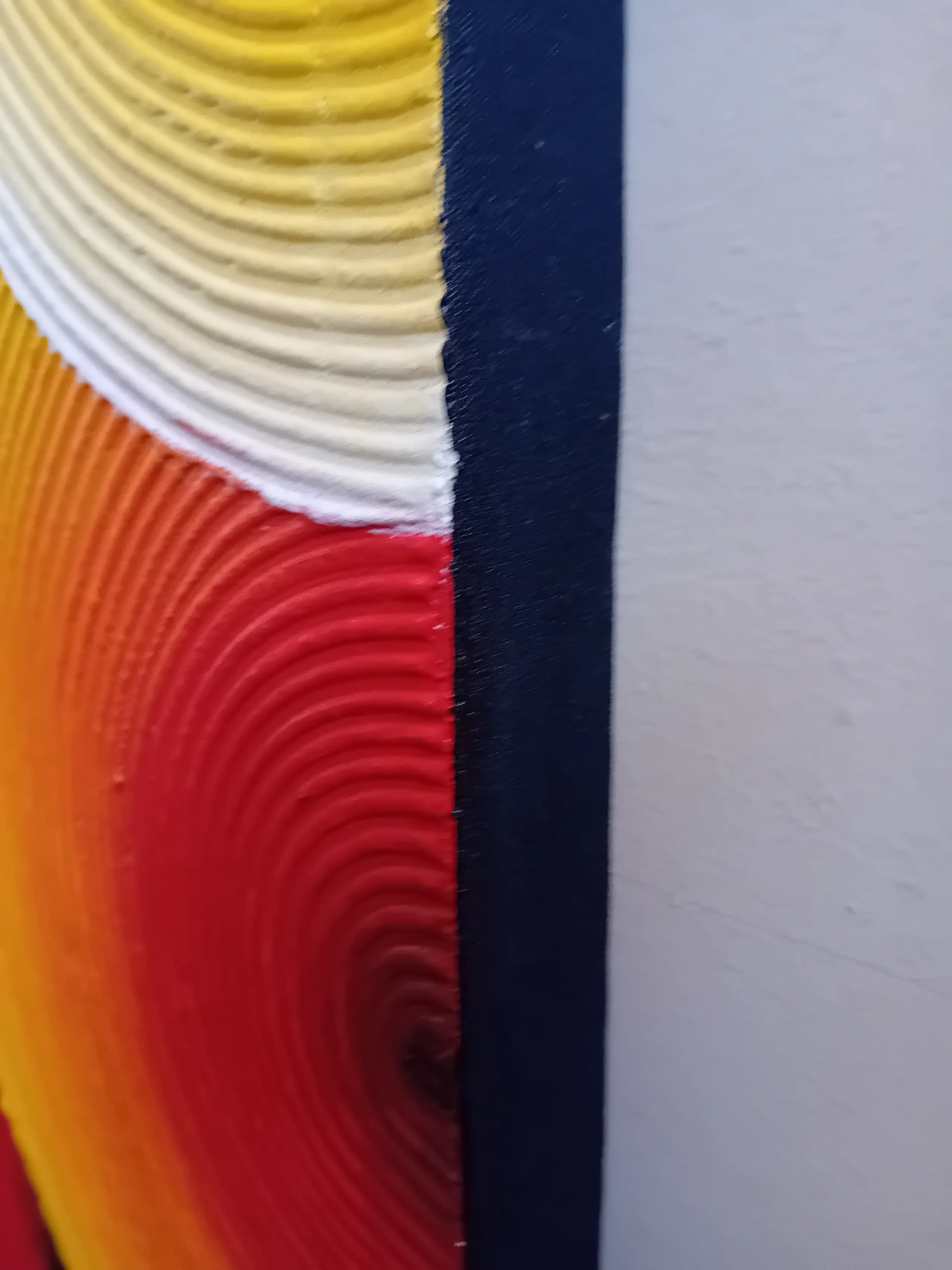 Quadro Batik Materico in Rilievo – "Il Custode del Sole" (120x44,5 cm) - 5