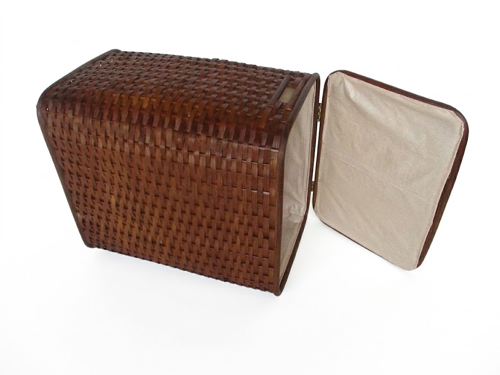 Cesto Portabiancheria in Rattan Cm 37x26x50 H - 3