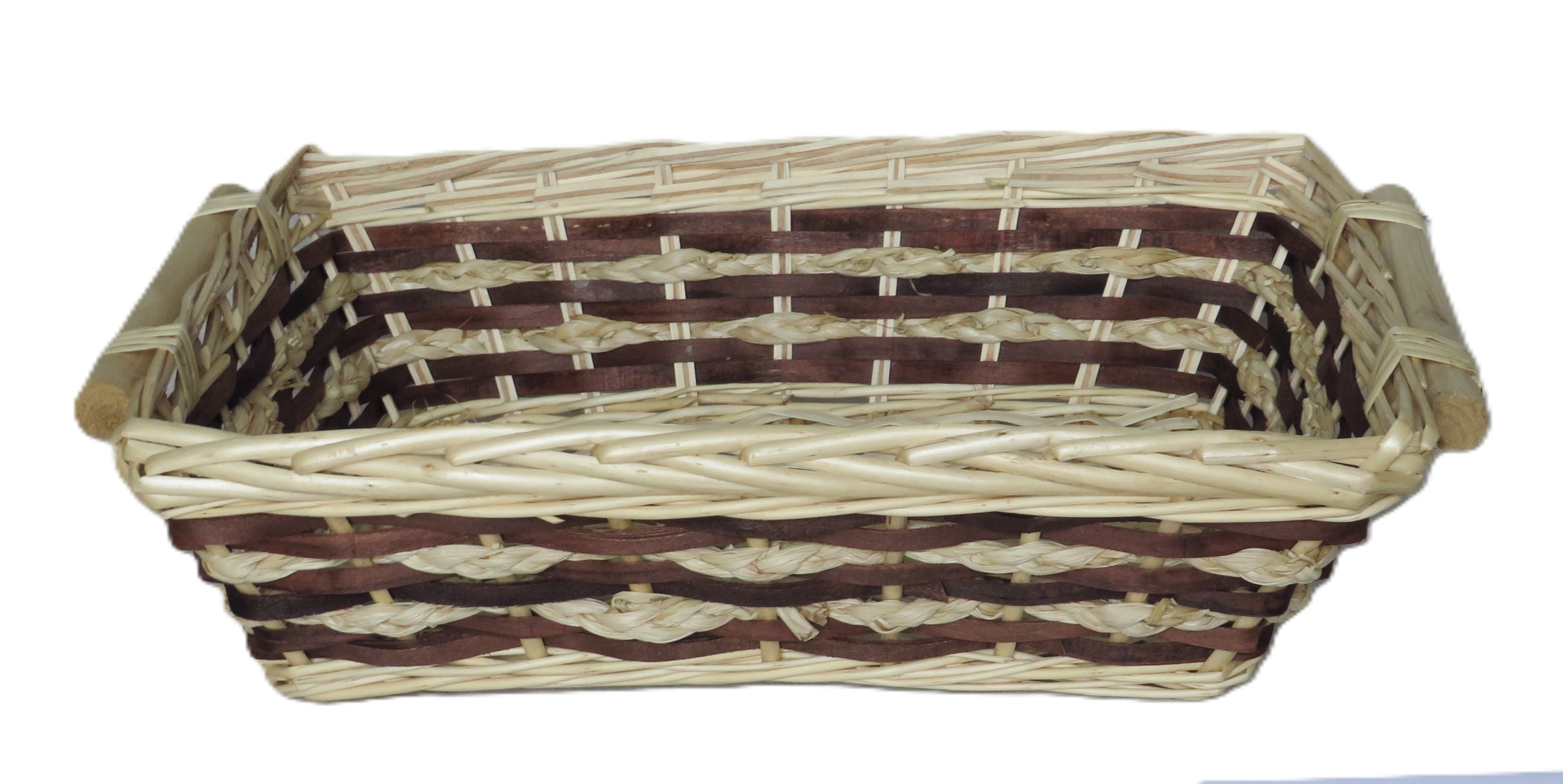 cesto vimini rettangolare cm 50x34x12 H art  2405