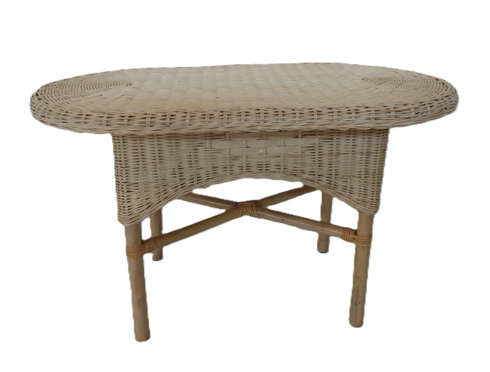Salotto in rattan naturale vimini Mandolino 4 posti - 5