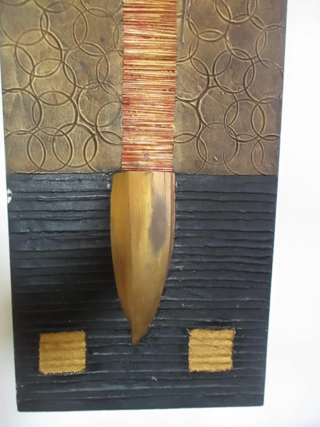 Quadro Etnico Moderno Bali – Pannello Materico "Anima di Bali" 120x45 cm - 4