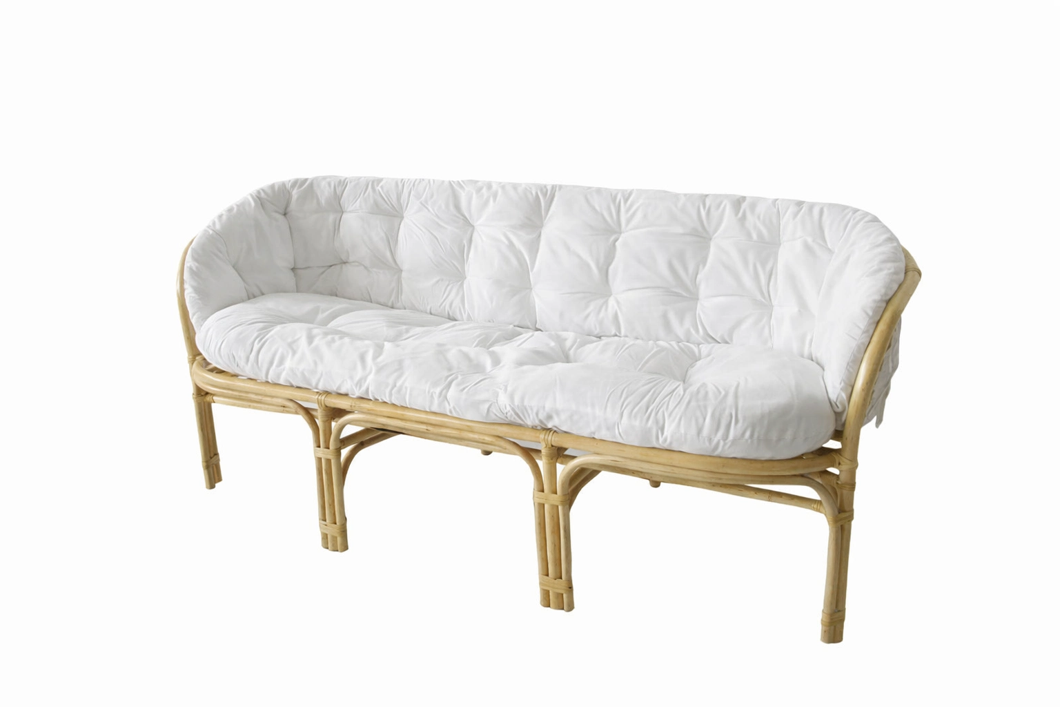 Salotto rattan naturale vimini  Bahama Naturale 5 posti - 3