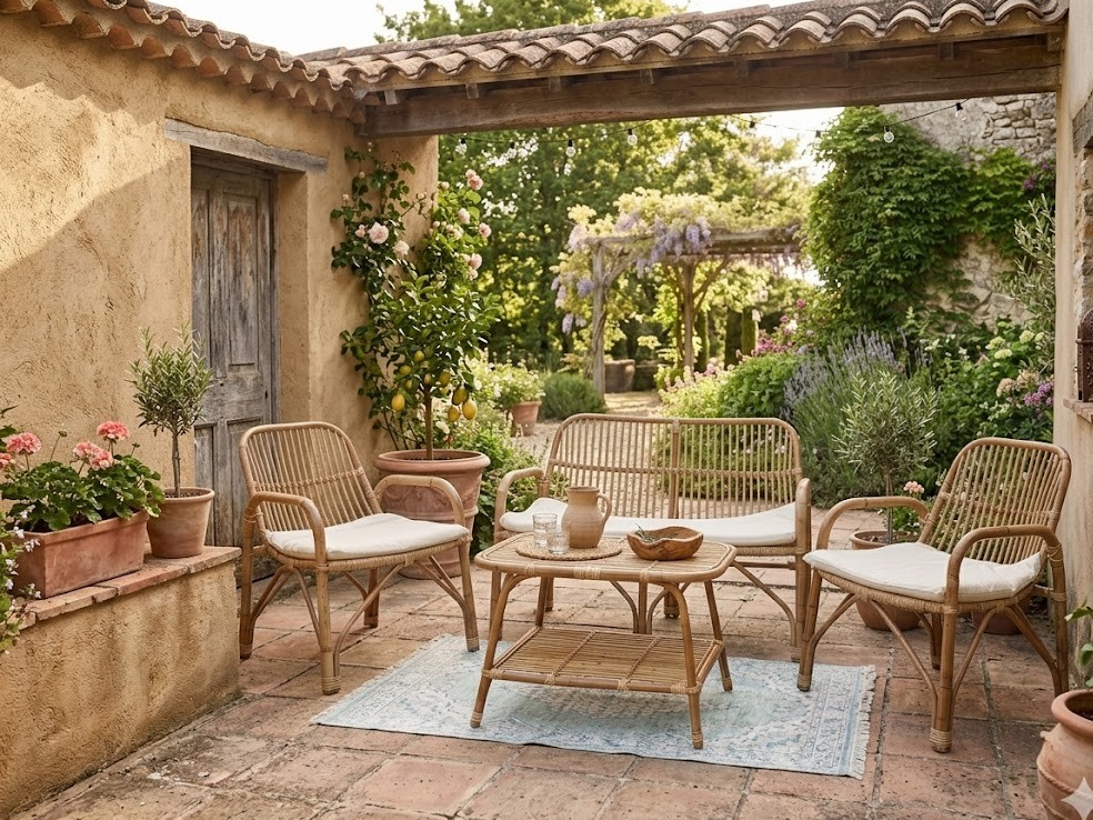 Salotto rattan naturale vimini  Giava - 3