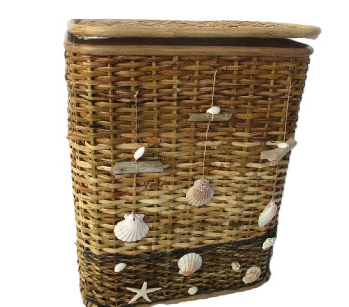 Cesto Portabiancheria Coastal Cm 40x28x53 H