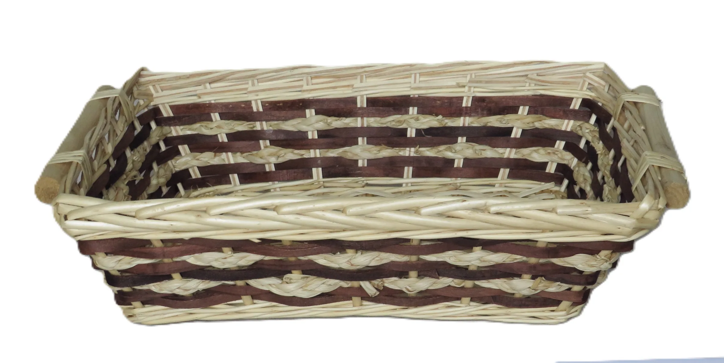 cesto vimini rettangolare cm 50x34x12 H art  2405