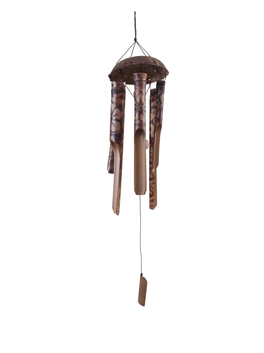 Scacciapensieri Bamboo e Cocco "Dark Bloom" – 36 cm