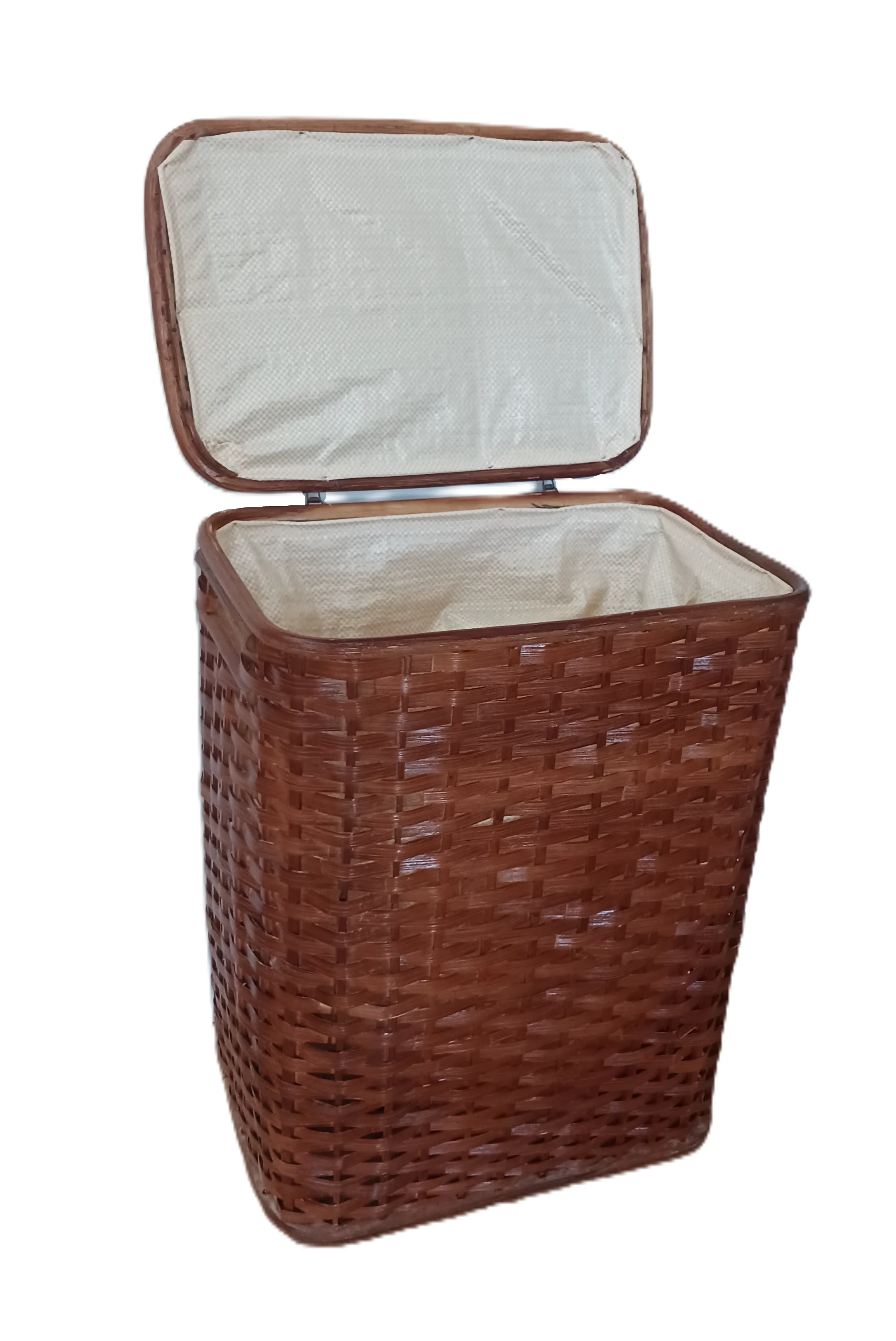 Cesto Portabiancheria in Rattan Cm 37x26x50 H