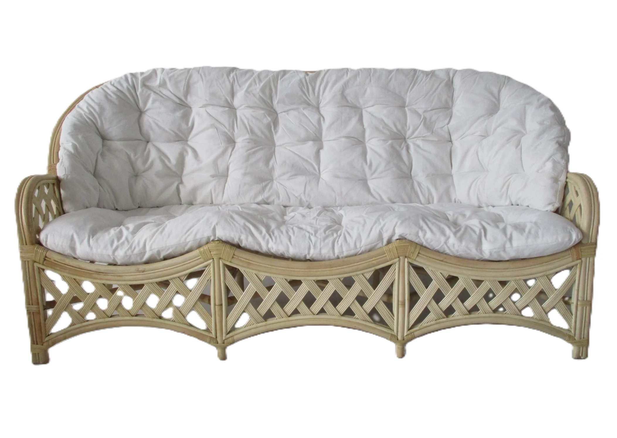 Salotto rattan naturale vimini Brazil 5 posti - 3