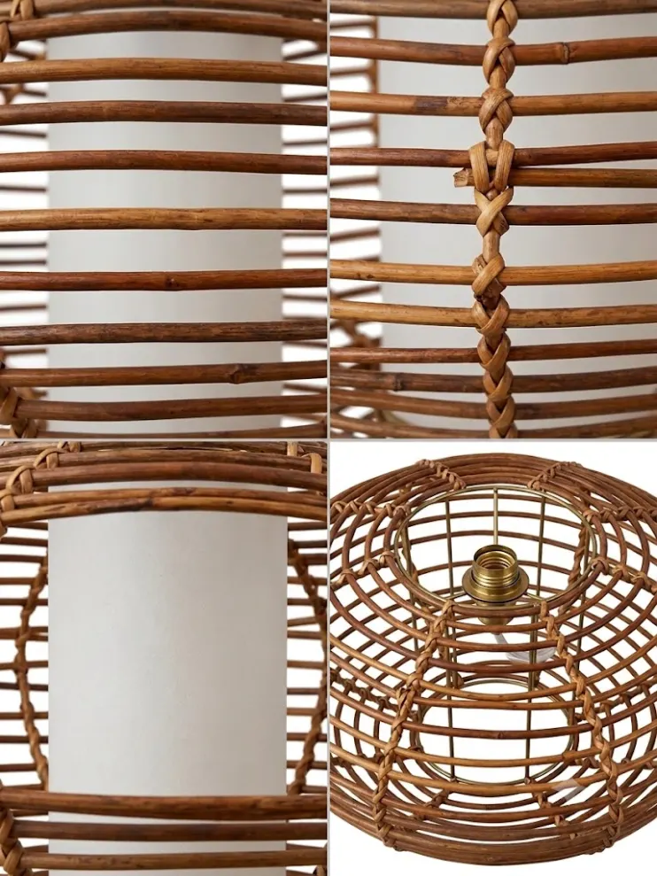 Lampadario Sospensione in Rattan e Giunco Intrecciato – Ø 70 cm - 3
