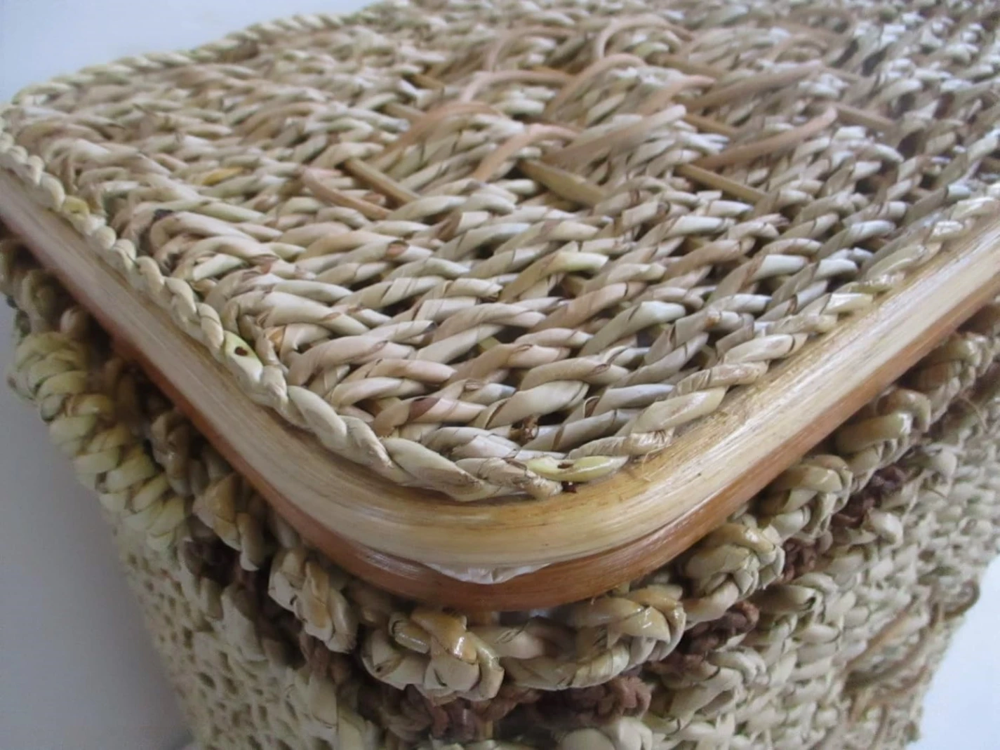 Cesto Porta Biancheria in Banano Cm 43x33x51 H - 4