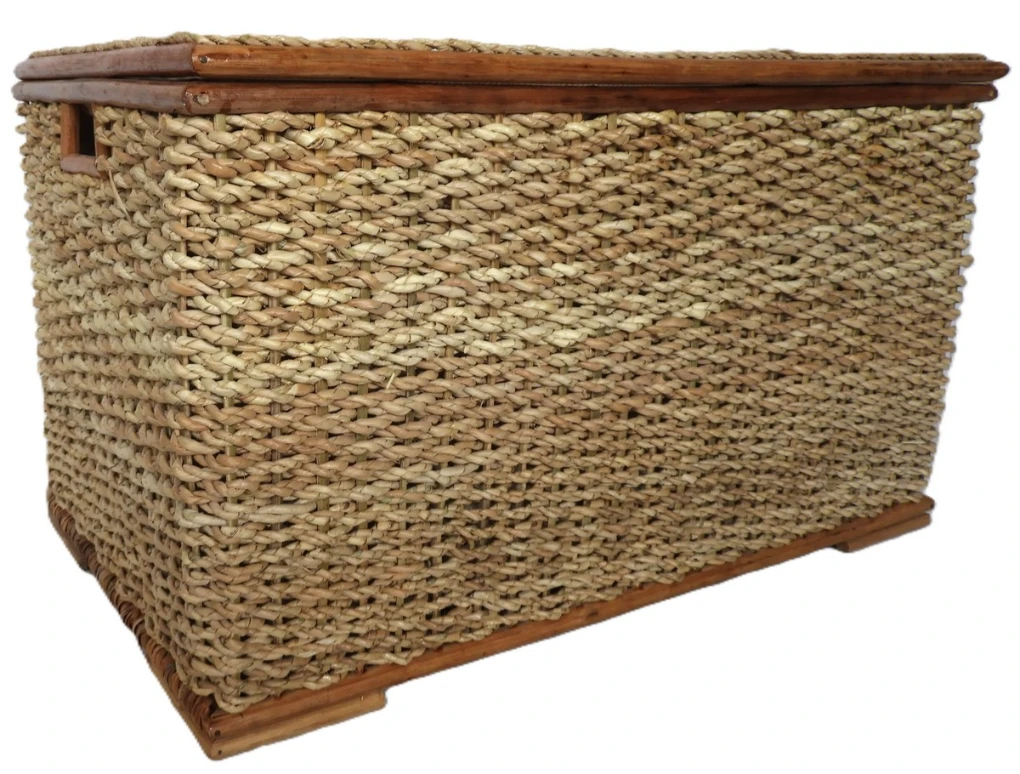 Baule Porta Biancheria in Banano Cm 75x44x45 H