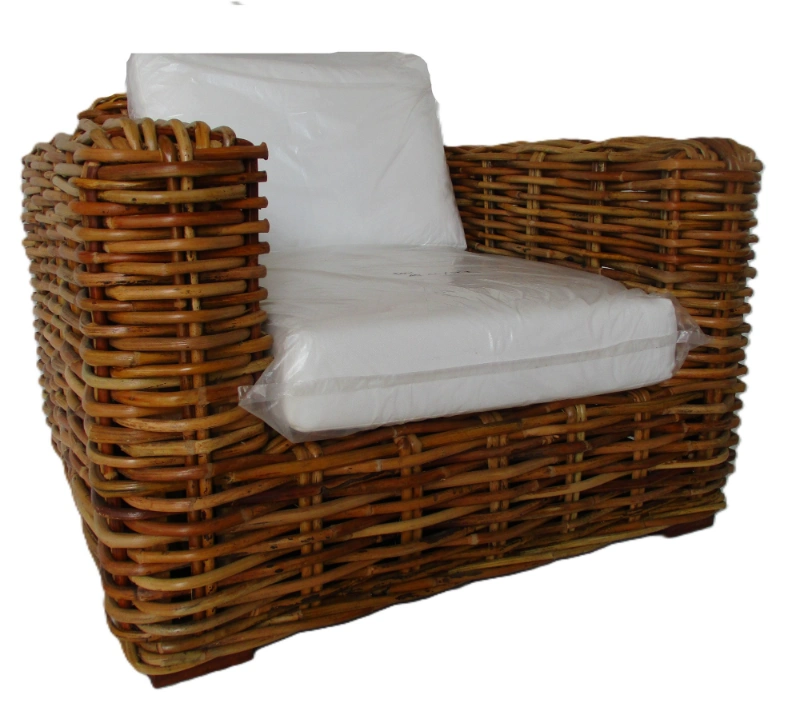 Salotto  in fibra naturale  Bora Bora Set 5 Posti in Rattan CL Pieno - 3