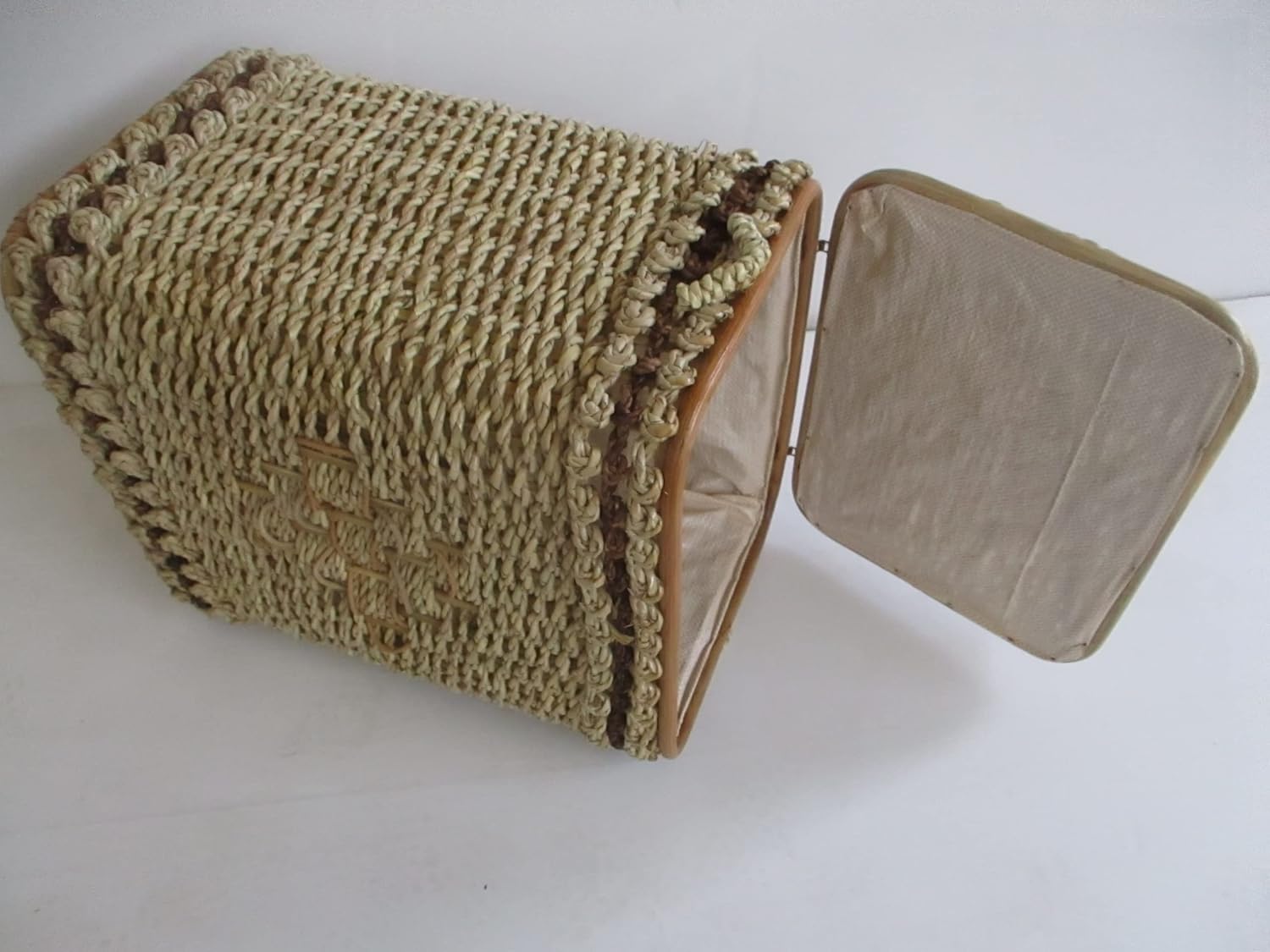 Cesto Porta Biancheria in Banano Cm 43x33x51 H