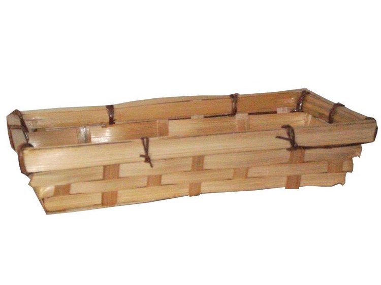 cestino vaschetta in bambu cm 16x8,5x4 H