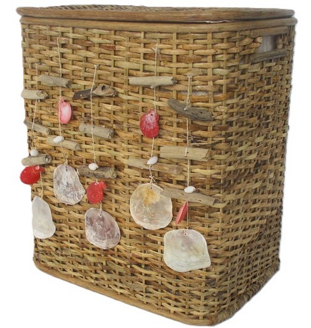 Cesto Porta biancheria Nature Cm 50x37x59 H