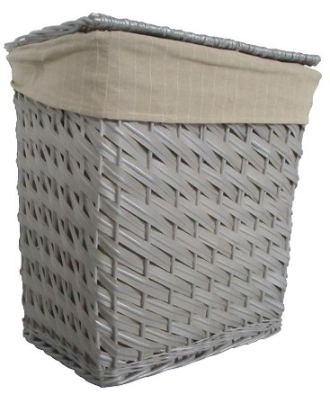 Cesto Porta Biancheria in Vimini Cm 45x35x52 H