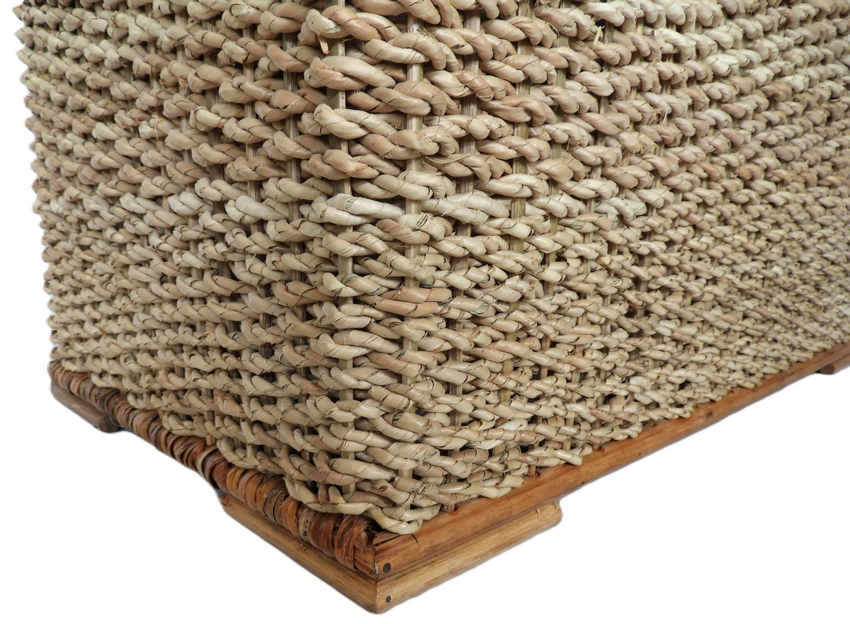 Baule Porta Biancheria in Banano Cm 75x44x45 H - 5