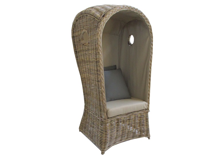 Poltrona Nido – Struttura a Cupola in Giunco Kubu