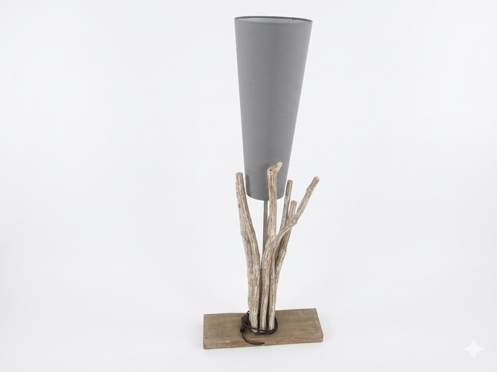 lampada rattan stelo