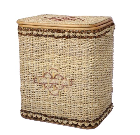 Cesto Porta Biancheria in Banano Cm 43x33x51 H